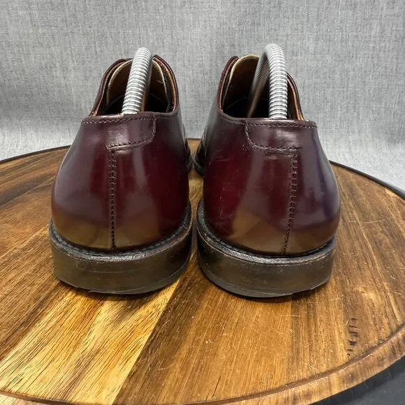 Allen Edmonds &quot;Park Avenue&quot; Men's Size 9.5 Dress Shoes Burgundy Oxfords Cap Toe