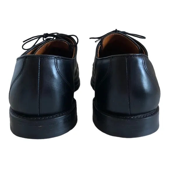 Allen Edmonds Burton Moc Apron Toe Black Leather Oxfords Men's Size 10 WIDE