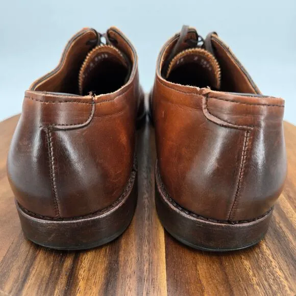 Allen Edmonds Carlyle Oxfords Men's 13 E Brown Leather Plain Toe Dress Shoes