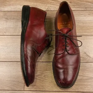 ALLEN EDMONDS Cherry Brown Oxfords Sz 12 B Mens Lace Up Oxfords Dress Shoes