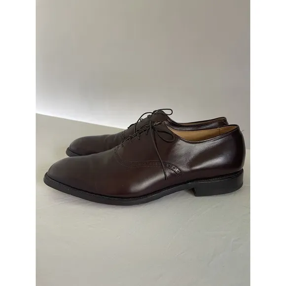 Allen Edmonds Danbury Brown Leather Oxfords Brogue Men's Dress Shoes Size 11 D