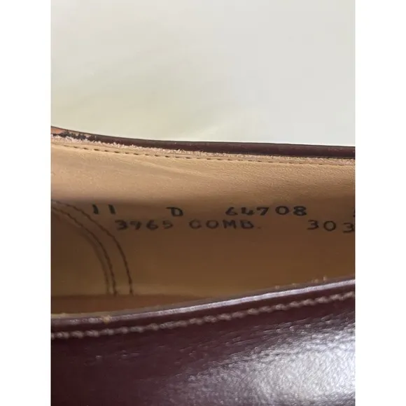 Allen Edmonds Danbury Brown Leather Oxfords Brogue Men's Dress Shoes Size 11 D
