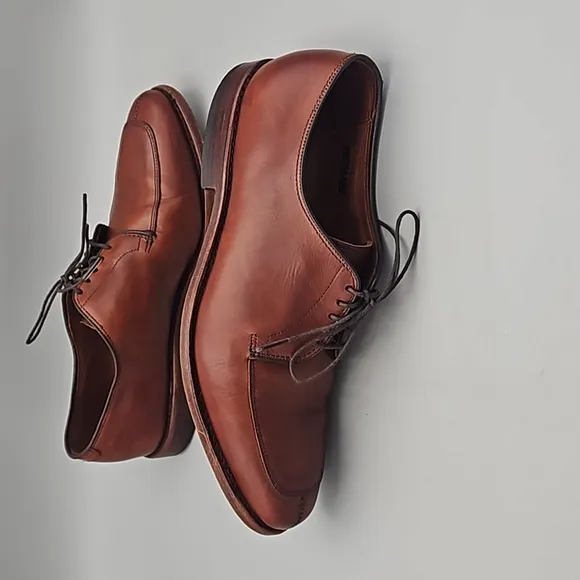 Allen Edmonds Delray Men's Brown Leather Split Toe Oxfords Shoes Size US 8 D
