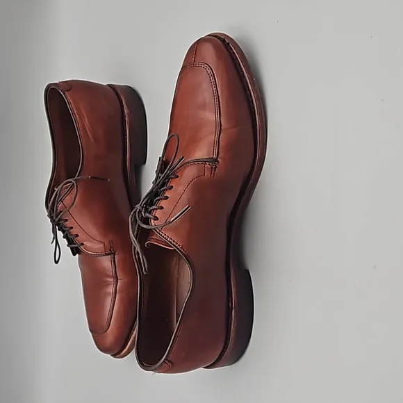 Allen Edmonds Delray Men's Brown Leather Split Toe Oxfords Shoes Size US 8 D