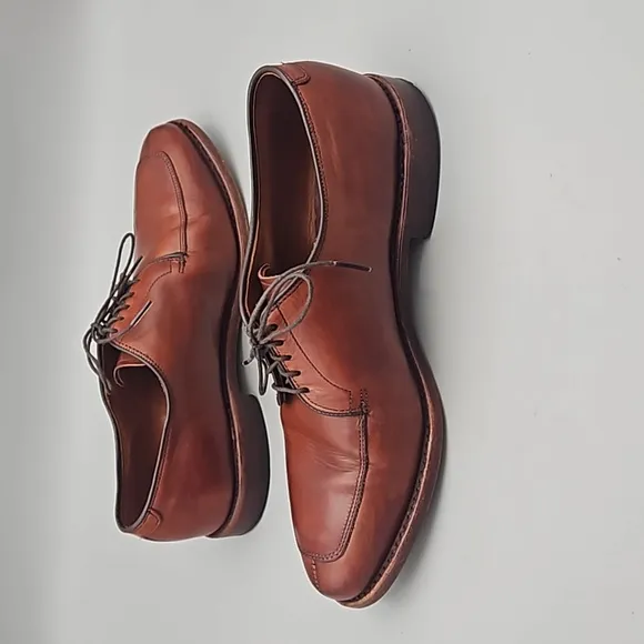 Allen Edmonds Delray Men's Brown Leather Split Toe Oxfords Shoes Size US 8 D