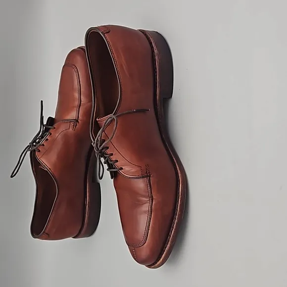 Allen Edmonds Delray Men's Brown Leather Split Toe Oxfords Shoes Size US 8 D