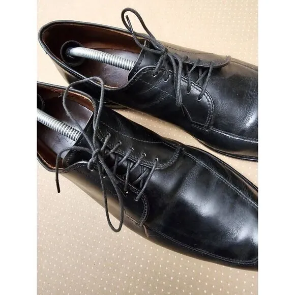 Allen Edmonds Delray Black Leather Split-toe Oxfords. Men's 11.5 D