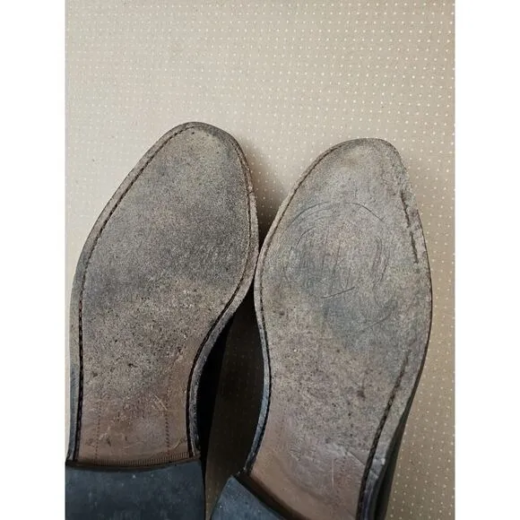 Allen Edmonds Delray Black Leather Split-toe Oxfords. Men's 11.5 D
