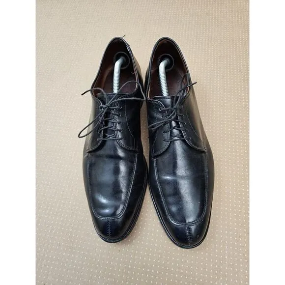 Allen Edmonds Delray Black Leather Split-toe Oxfords. Men's 11.5 D