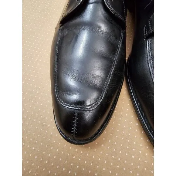 Allen Edmonds Delray Black Leather Split-toe Oxfords. Men's 11.5 D