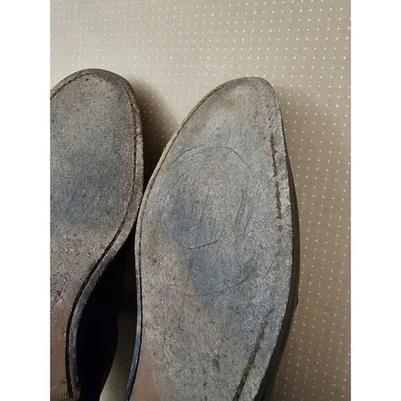 Allen Edmonds Delray Black Leather Split-toe Oxfords. Men's 11.5 D