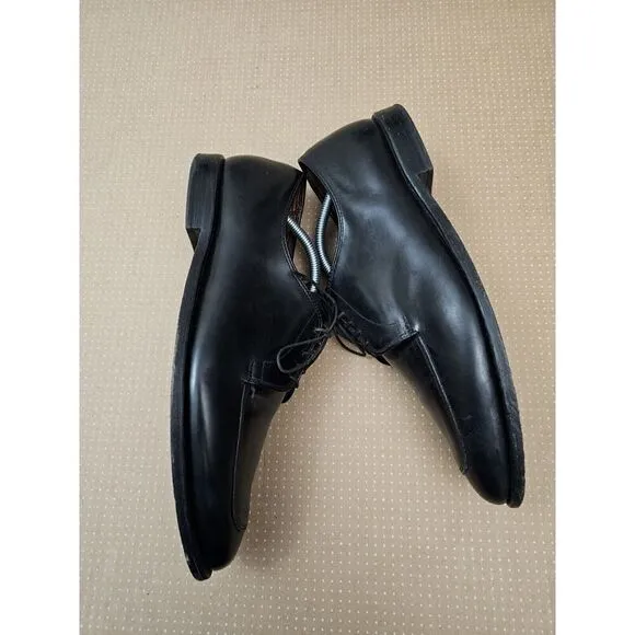 Allen Edmonds Delray Black Leather Split-toe Oxfords. Men's 11.5 D
