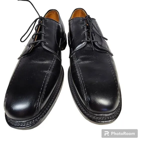 Allen Edmonds Hillcrest Black Leather Lace Up Oxford Dress Shoe Men's 10.5 B