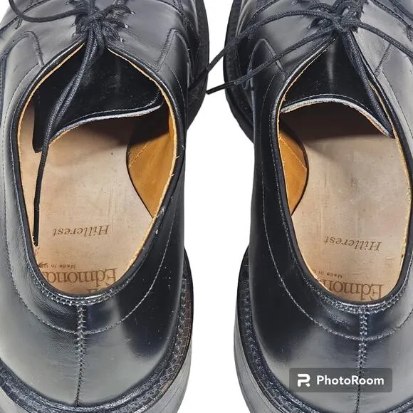 Allen Edmonds Hillcrest Black Leather Lace Up Oxford Dress Shoe Men's 10.5 B