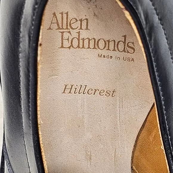 Allen Edmonds Hillcrest Black Leather Lace Up Oxford Dress Shoe Men's 10.5 B