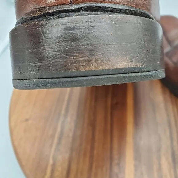 Allen Edmonds Hillcrest Oxfords Mens 9 EEE Brown Leather Bicycle Toe Dress Shoes