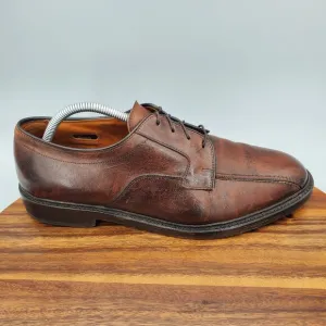 Allen Edmonds Hillcrest Oxfords Mens 9 EEE Brown Leather Bicycle Toe Dress Shoes
