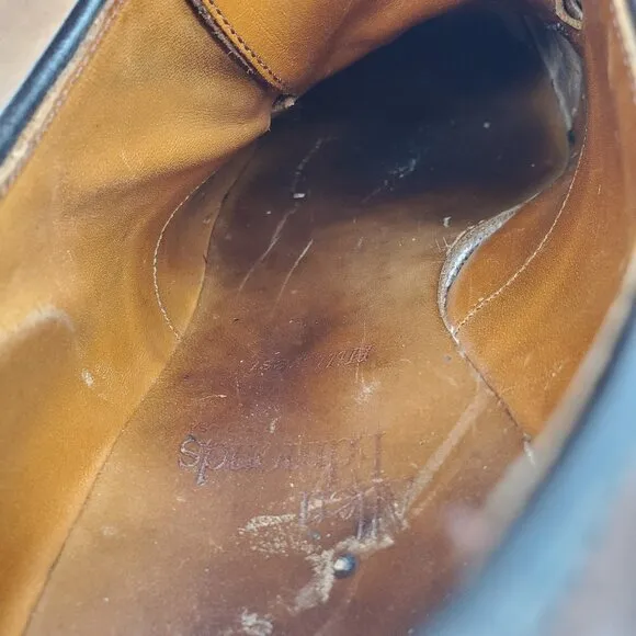 Allen Edmonds Hillcrest Oxfords Mens 9 EEE Brown Leather Bicycle Toe Dress Shoes