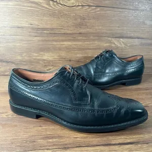 Allen Edmonds Larchmont Black Leather Wingtips Oxfords Dress Shoes Men’s Size 13