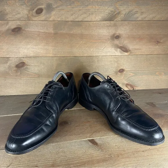 allen edmonds lasalle mens size 10 shoes black leather comfort dress up oxfords