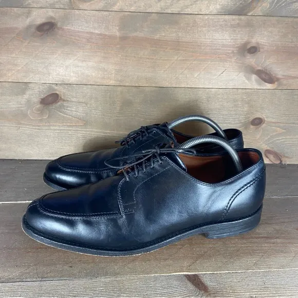 allen edmonds lasalle mens size 10 shoes black leather comfort dress up oxfords