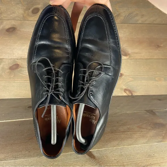 allen edmonds lasalle mens size 10 shoes black leather comfort dress up oxfords
