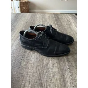 Allen Edmonds Lexington Black Leather Cap-Toe Oxfords Shoes 8.5 D Made in USA.