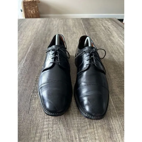 Allen Edmonds Lexington Black Leather Cap-Toe Oxfords Shoes 8.5 D Made in USA.