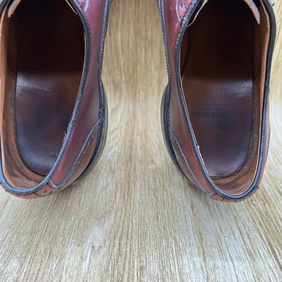 Allen Edmonds McClain Men's Size 10 D Burgundy Dress Brogue Oxfords Shoes