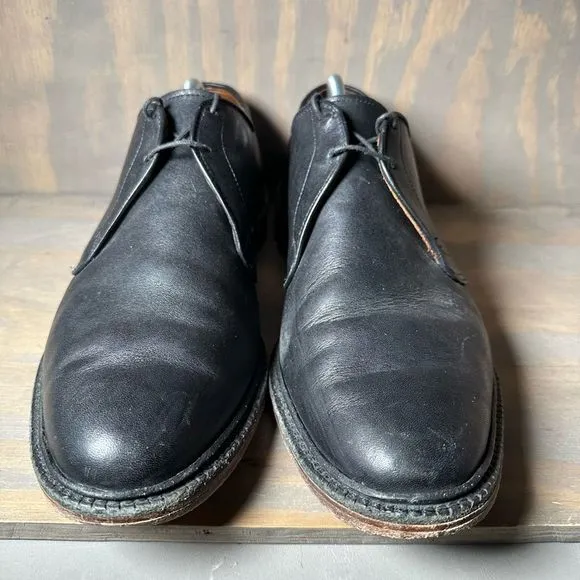 Allen Edmonds Mens 11.5 D Jomoc Derby Oxfords Dress Shoes Black Leather Lace Up