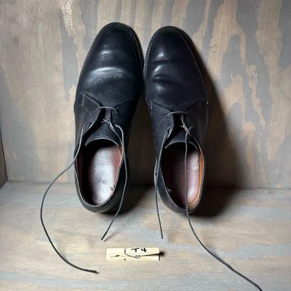 Allen Edmonds Mens 11.5 D Jomoc Derby Oxfords Dress Shoes Black Leather Lace Up