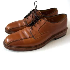 Allen Edmonds Mens Hillcrest British Tan Lace Up Bicycle Toe Oxfords 8 1/2 D