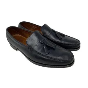 Allen Edmonds Mens Loafer Dress Shoes Black Leather Apron Toe Tasseled 11 D