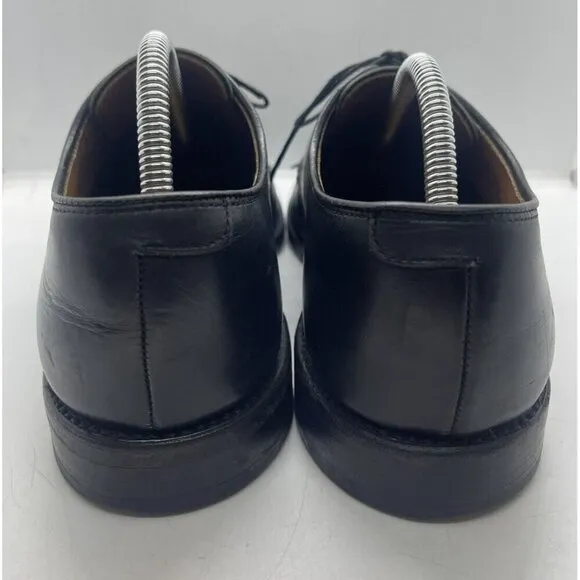 Allen Edmonds Men's Wendell Black Leather Bicycle Toe Shoes Oxfords Size 10D