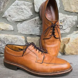 Allen Edmonds Norse Oxfords Split Toe Tan Leather Rubber Sole Men's 10 EEE