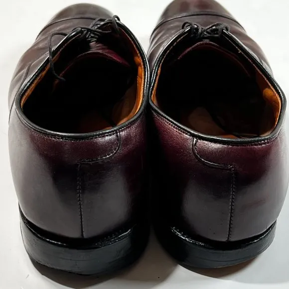 Allen Edmonds Park Avenue Brown Leather Dress Shoes Oxfords 10.5 B Cap Toe