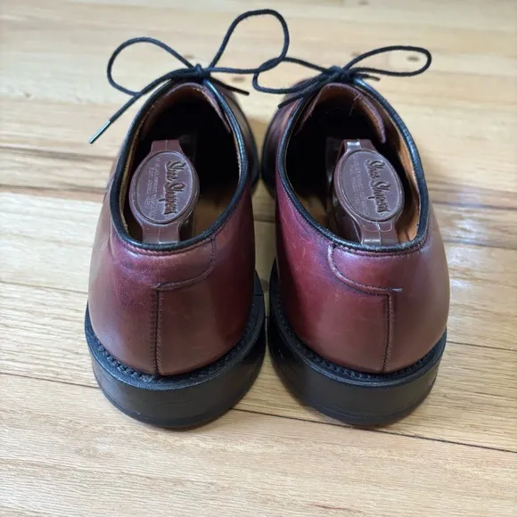 Allen Edmonds Park Avenue Dress Shoes Men's 8 D Burgundy Leather Cap Toe Oxfords