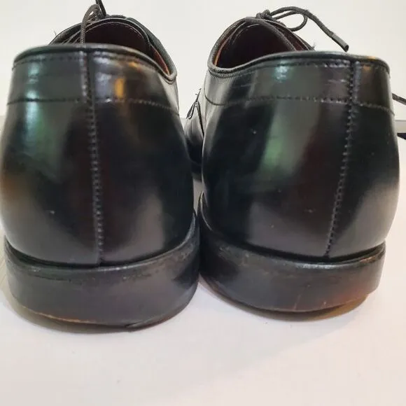 Allen Edmonds Sagamore Black Bicycle Toe Dress Shoes Oxfords 12C narrow width