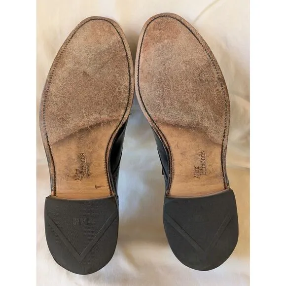 Allen Edmonds Sanford Cap Toe Oxfords Size 9.5 D Black With Dust Bags And Box