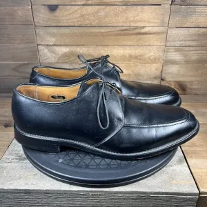 Allen Edmonds Slayton Black Mens Sz 10.5 D Leather Oxfords Apron Toe Dress Shoes