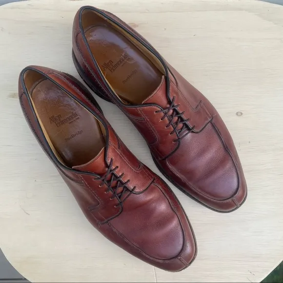 Allen Edmonds Stockbridge cognac leather oxfords 13 D
