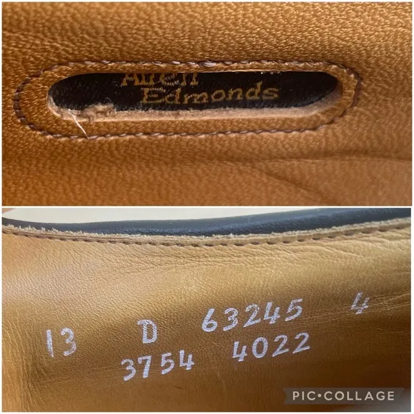 Allen Edmonds Stockbridge cognac leather oxfords 13 D