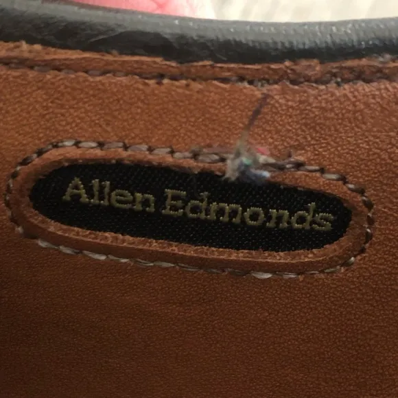 Allen Edmonds Strand Mens Size 11 Brown Walnut 1635 Leather Oxfords Dress Shoes