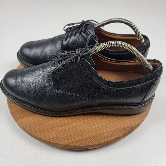 Allen Edmonds Wanderer Plain Toe Oxfords Mens Black Dress Shoes Size 11.5 D