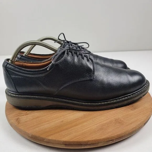 Allen Edmonds Wanderer Plain Toe Oxfords Mens Black Dress Shoes Size 11.5 D