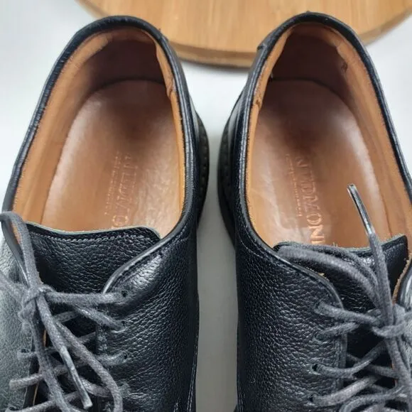 Allen Edmonds Wanderer Plain Toe Oxfords Mens Black Dress Shoes Size 11.5 D