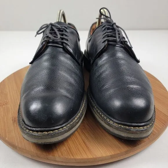 Allen Edmonds Wanderer Plain Toe Oxfords Mens Black Dress Shoes Size 11.5 D