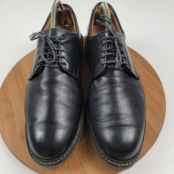 Allen Edmonds Wanderer Plain Toe Oxfords Mens Black Dress Shoes Size 11.5 D