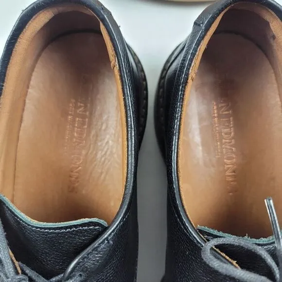 Allen Edmonds Wanderer Plain Toe Oxfords Mens Black Dress Shoes Size 11.5 D