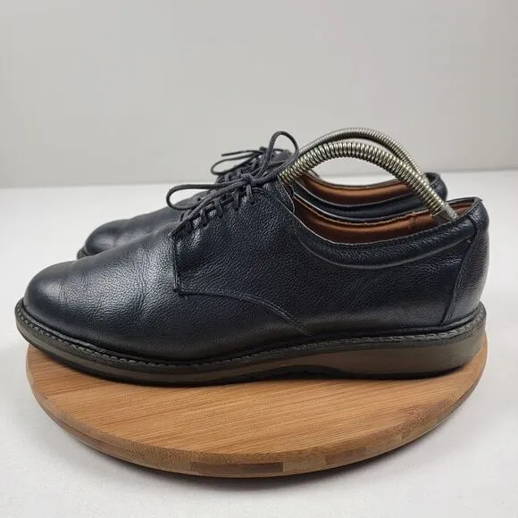 Allen Edmonds Wanderer Plain Toe Oxfords Mens Black Dress Shoes Size 11.5 D